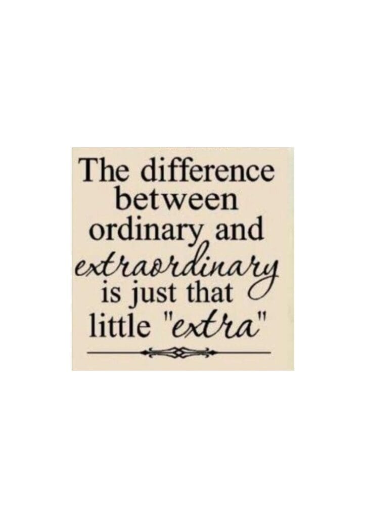 A little extra