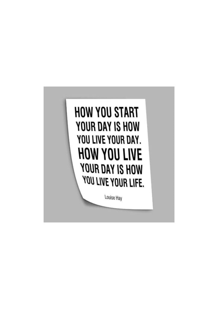 How you start your day..?