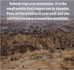 The Mountain or the Pebble