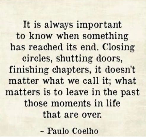 'Closing Cycles by Paulo Coelho'