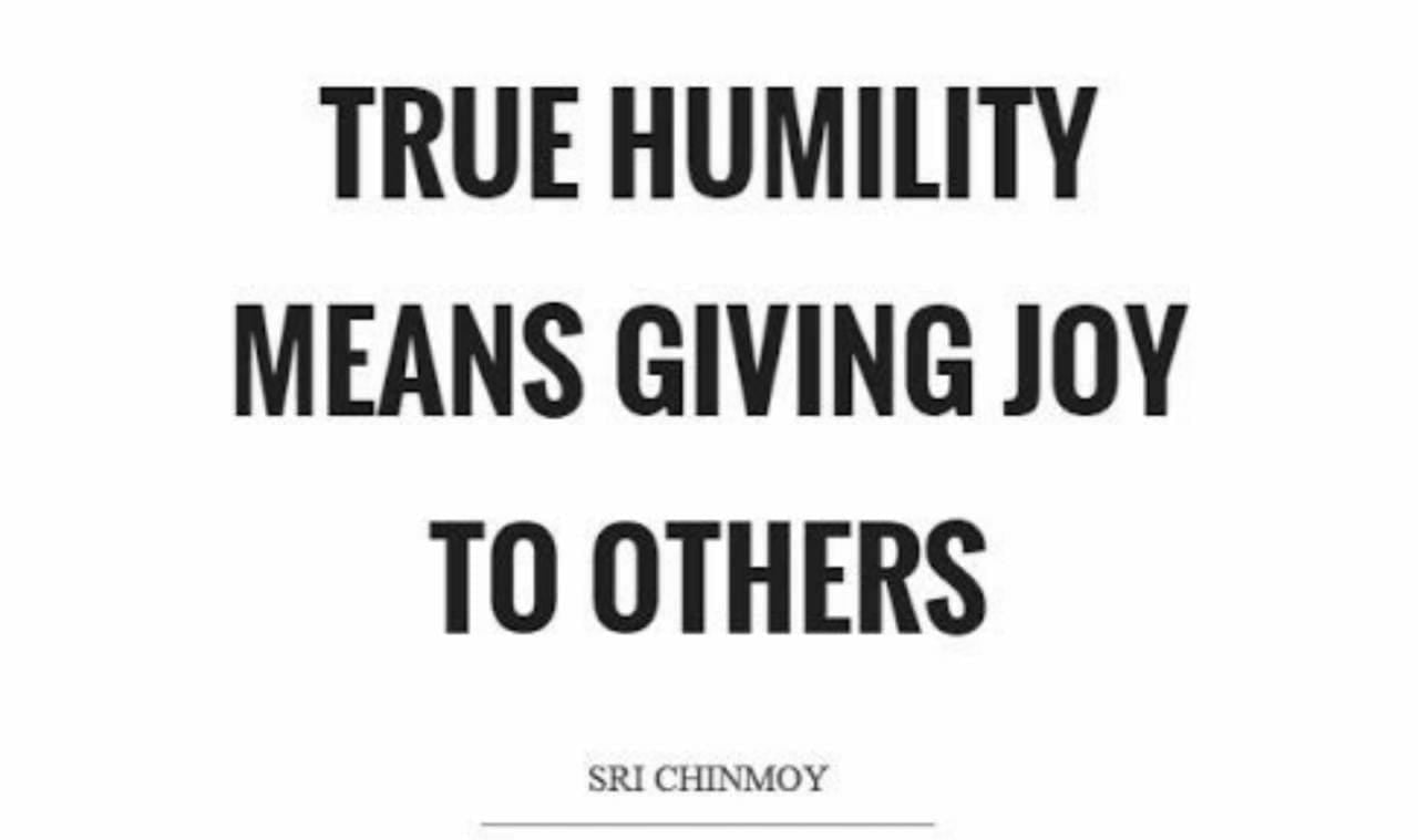 'Giving with Humility'