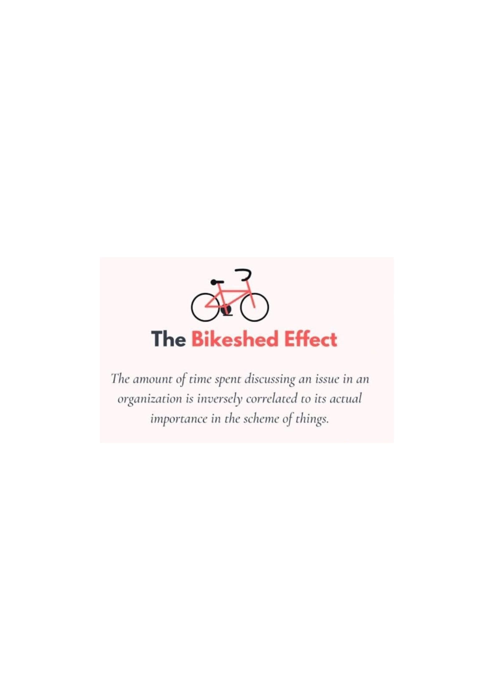The Bike Shed Effect