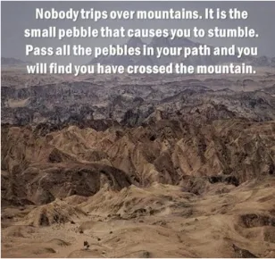 The Mountain or the Pebble