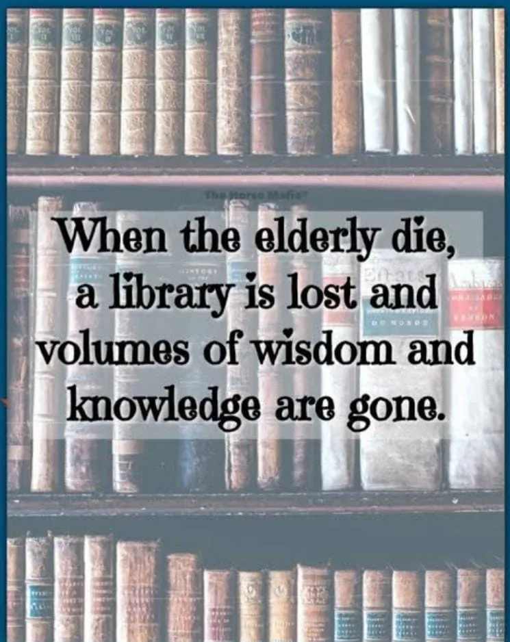 The wisdom of the elderly..