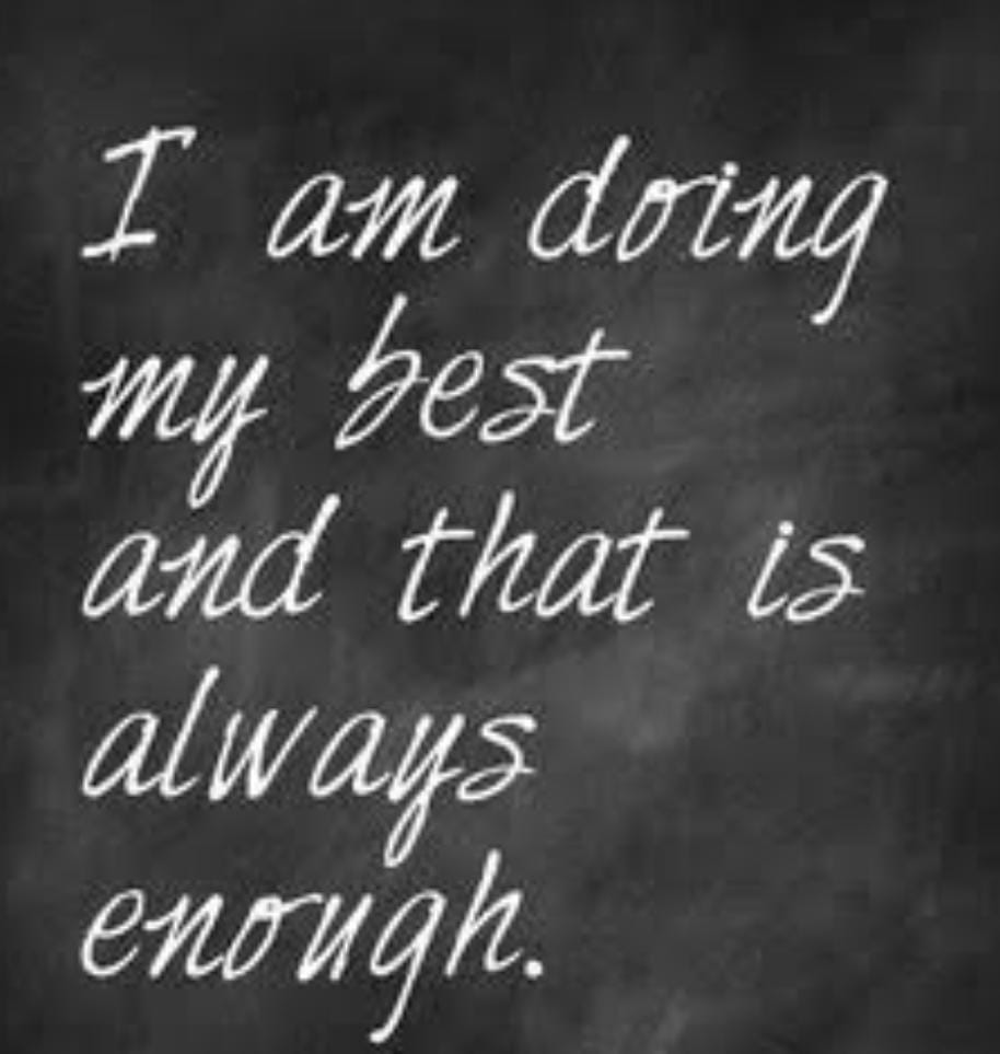 Struggling with productivity anxiety or not feeling enough? Reframe the question: “Am I doing my best?” That’s the true measure. You are enough. Stay blessed.